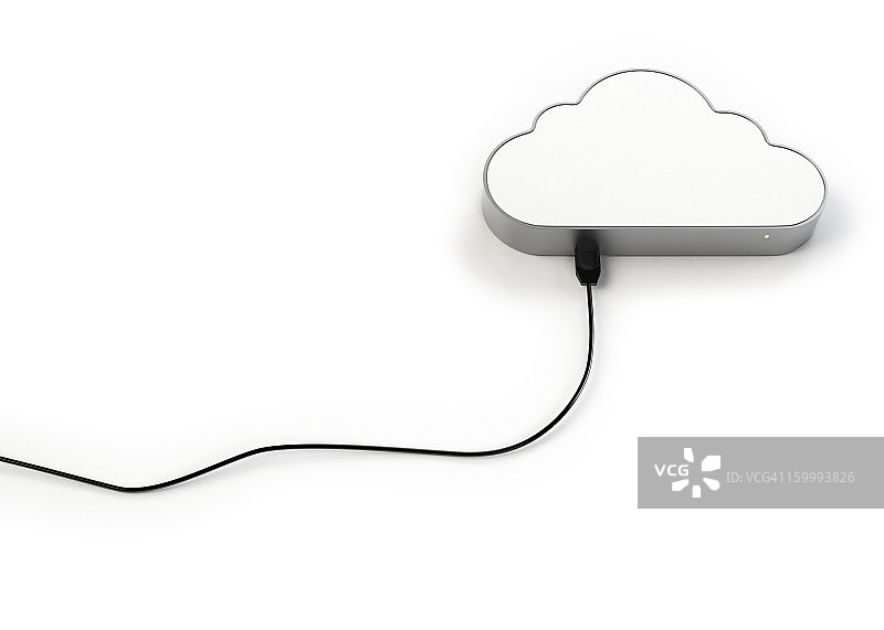 带数据线的电脑硬盘图片素材