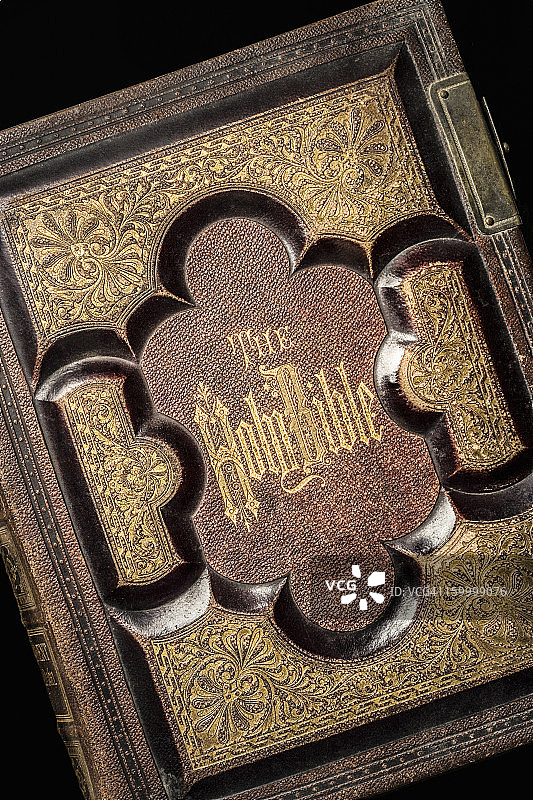 19世纪60年代美国家庭圣经图片素材