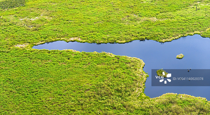 从天空俯瞰潘塔纳尔湿地 VII图片素材