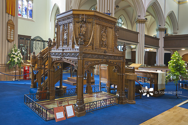 苏格兰法夫郡邓弗姆林修道院的布鲁斯墓图片素材