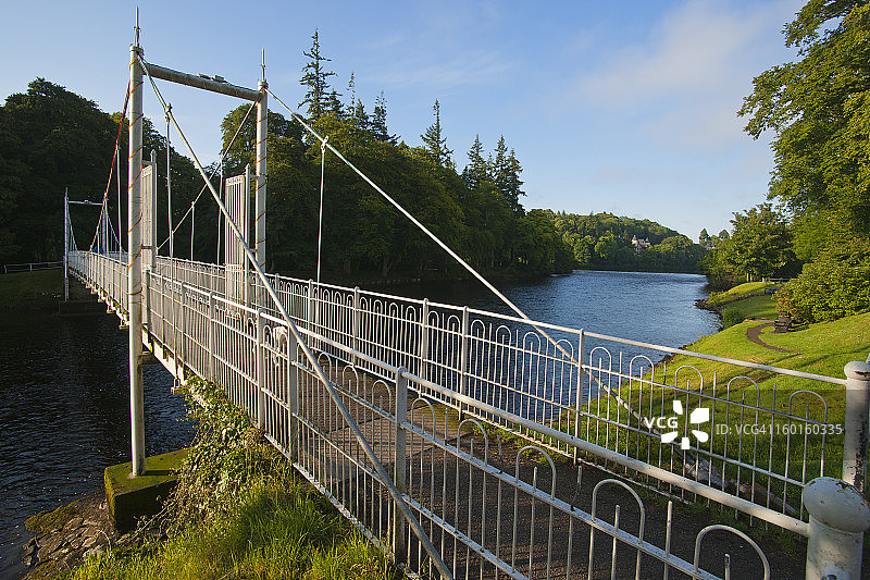 尼斯河畔的岛屿步道，因弗内斯图片素材