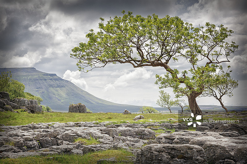 英格尔伯勒山下疤痕图片素材