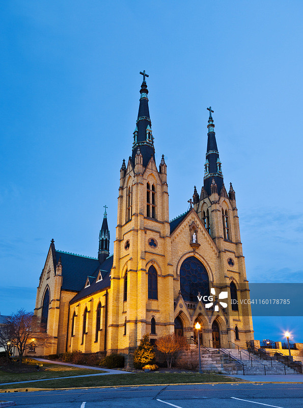 弗吉尼亚州罗阿诺克的圣安德鲁教堂图片素材