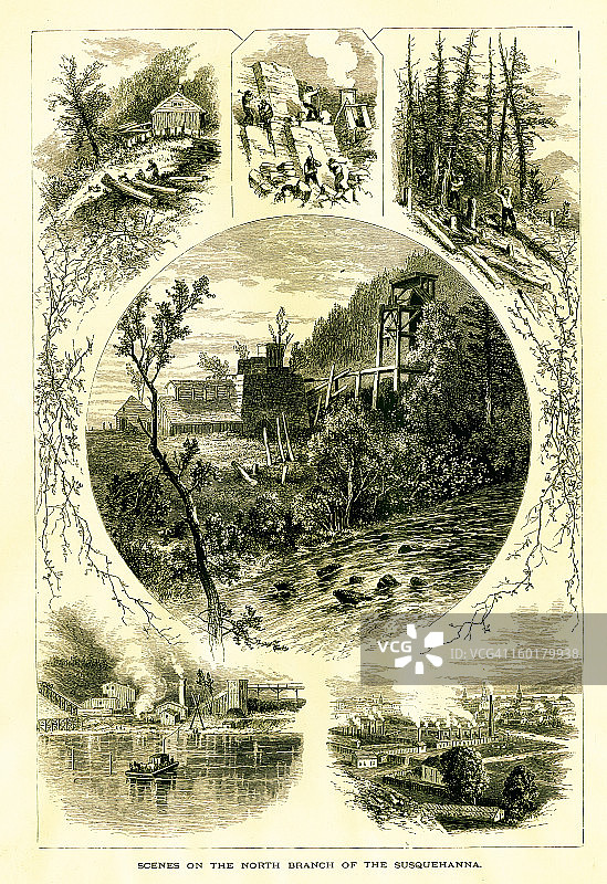 美国 Susquehanna 河北支流图片素材