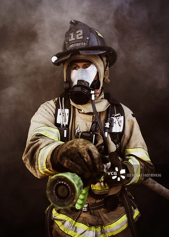 消防员肖像图片素材