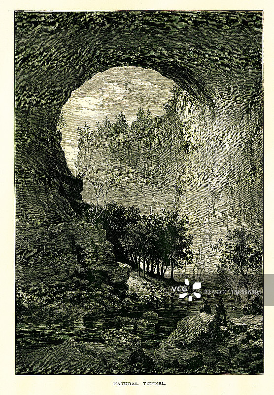 弗吉尼亚州自然隧道图片素材