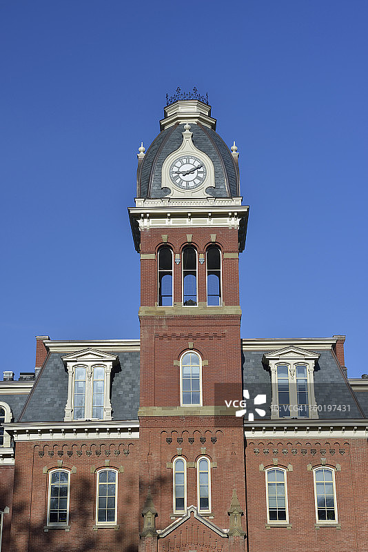 西弗吉尼亚大学的伍德伯恩大厅图片素材