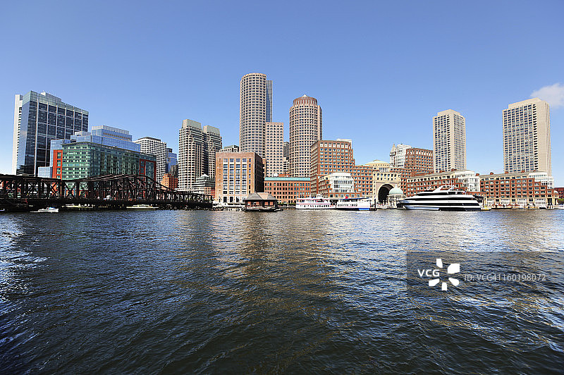 波士顿城市河畔建筑图片素材