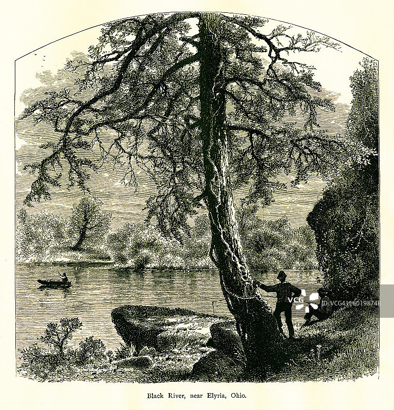 俄亥俄州黑河图片素材