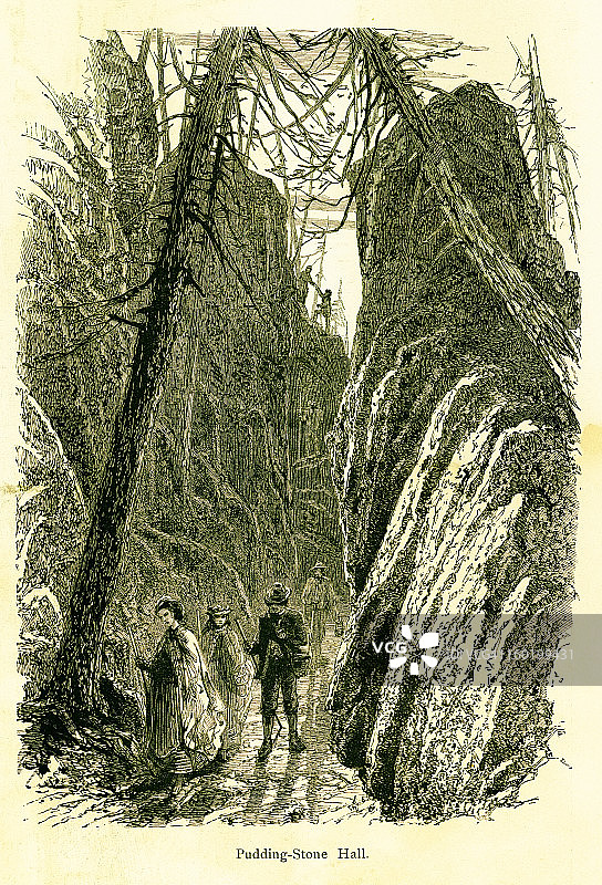 纽约卡茨基尔山脉的布丁斯通大厅图片素材