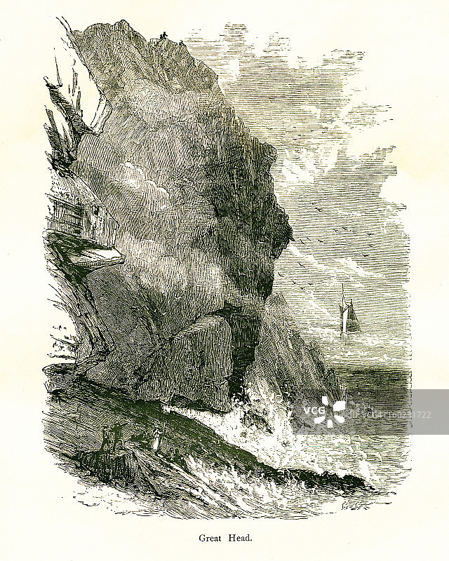 沙漠山岛大岬角，缅因州图片素材