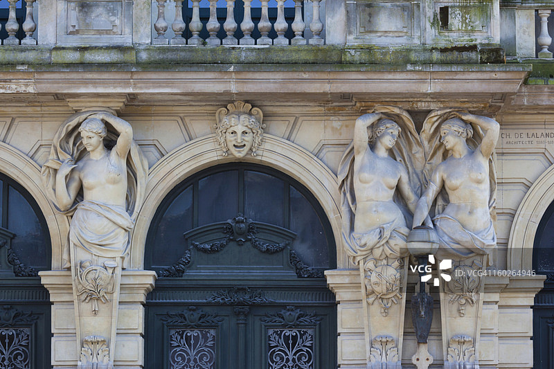 诺曼底瑟堡-奥克特维尔城市风光图片素材