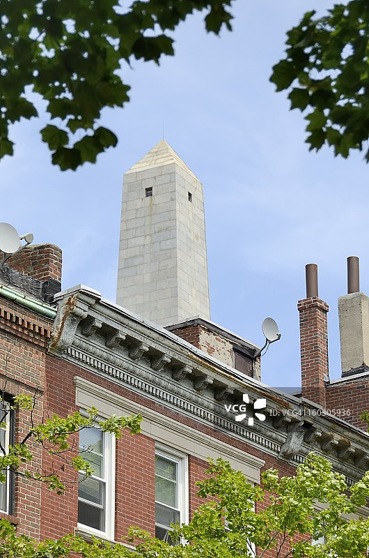 邦克山纪念碑图片素材