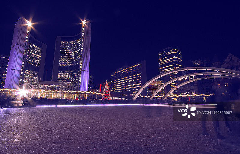 多伦多市政厅滑冰场图片素材