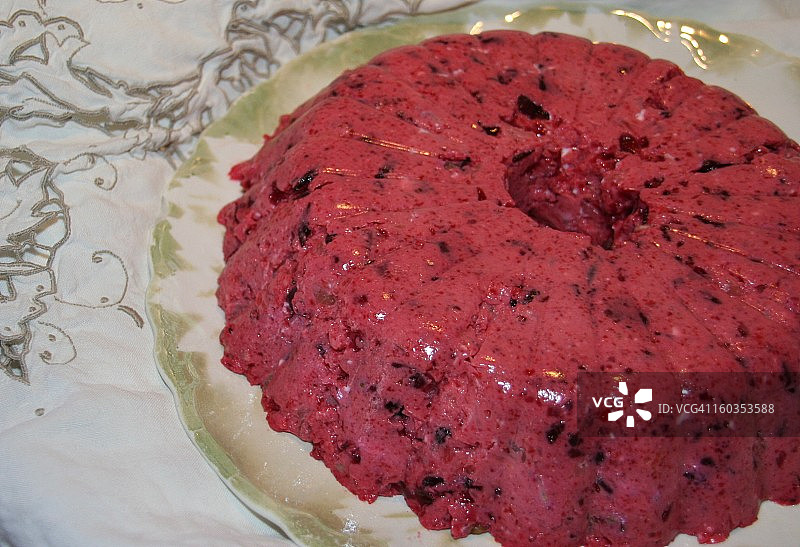 蔓越莓慕斯图片素材