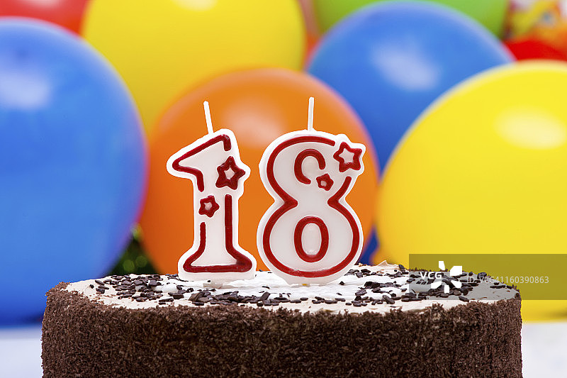 18岁生日蛋糕图片素材