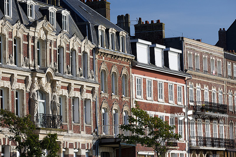 诺曼底迪耶普城市风光细节图片素材