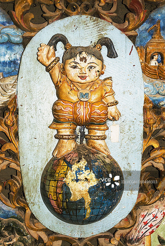 1969年东南亚运动会的缅甸吉祥物图片素材