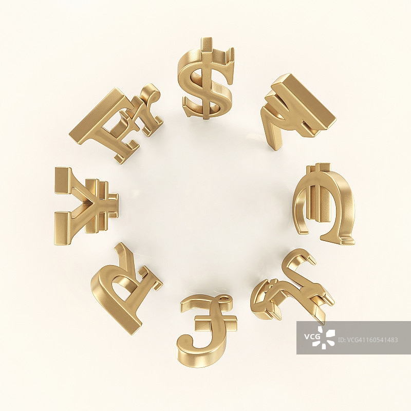 国际货币符号圈图片素材