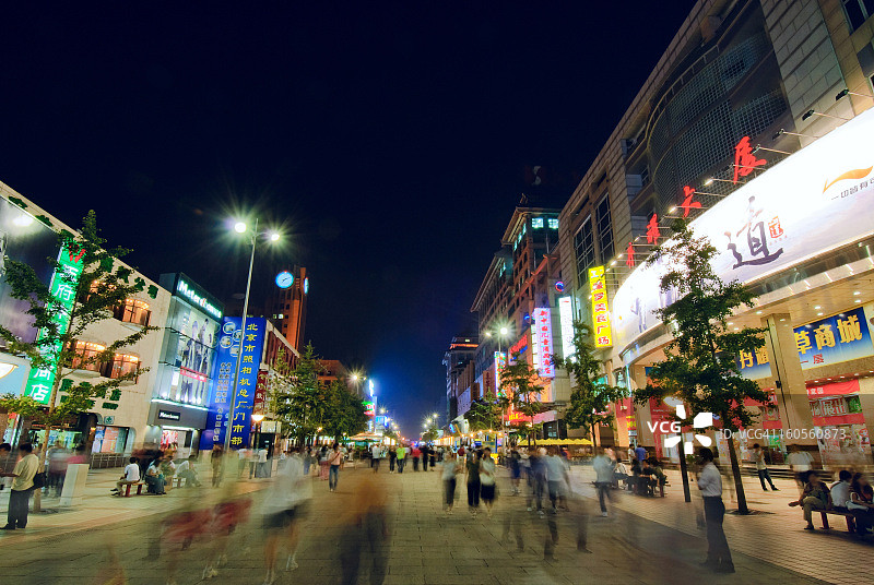 王府井步行街图片素材
