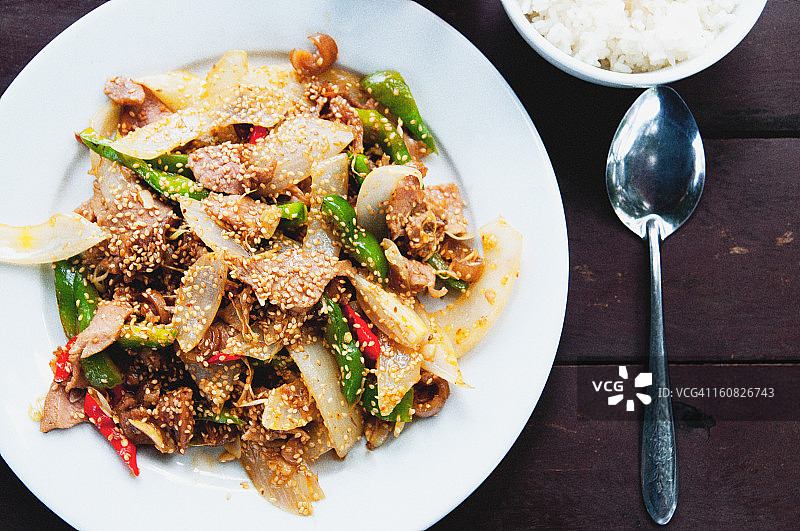 炒羊肉图片素材