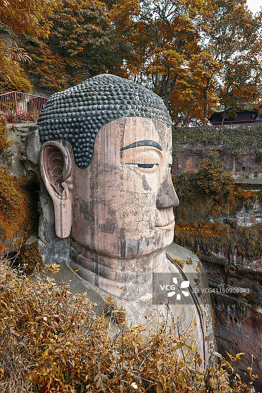 四川乐山大佛图片素材