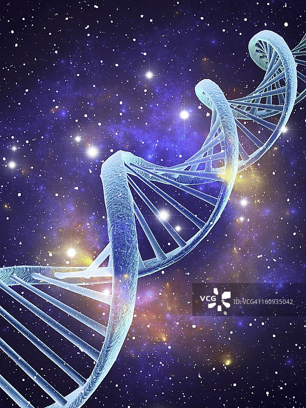DNA分子电脑艺术图图片素材