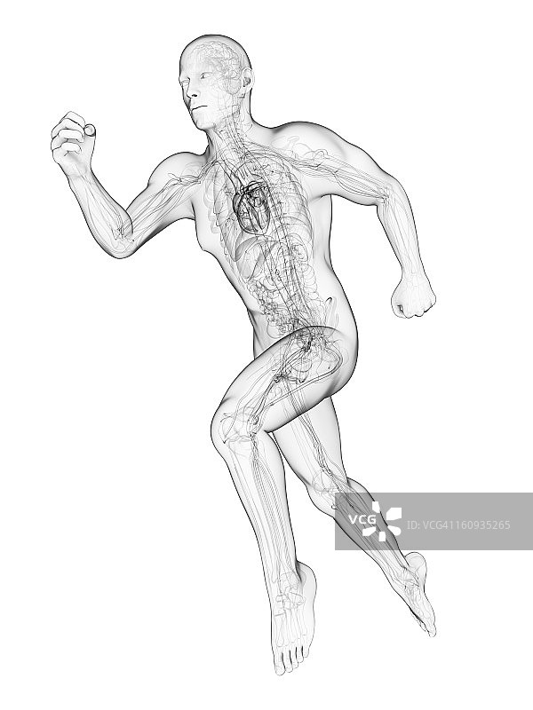 赛跑运动员艺术作品图片素材