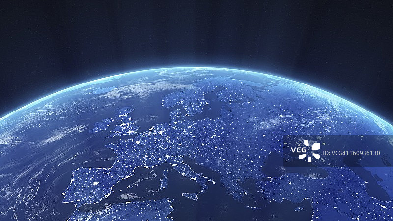 欧洲夜景艺术作品图片素材