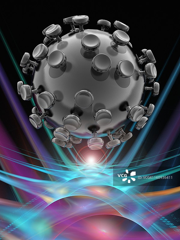 纳米颗粒艺术作品图片素材