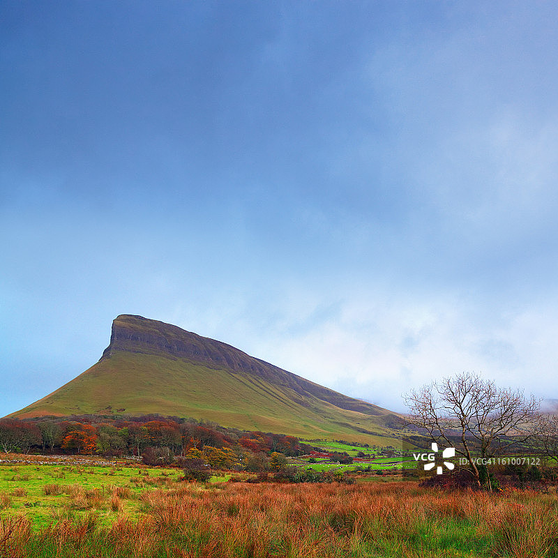 斯莱戈郡的本布尔本山，爱尔兰图片素材