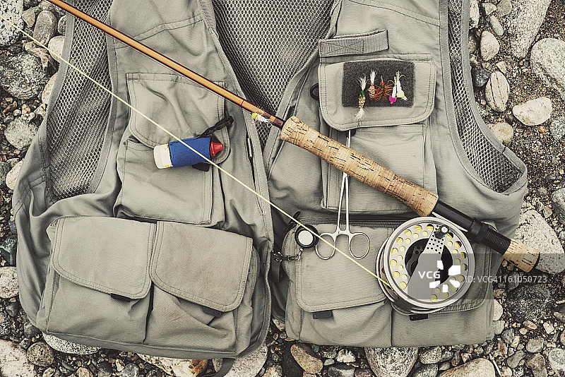 飞钓渔夫的背心图片素材