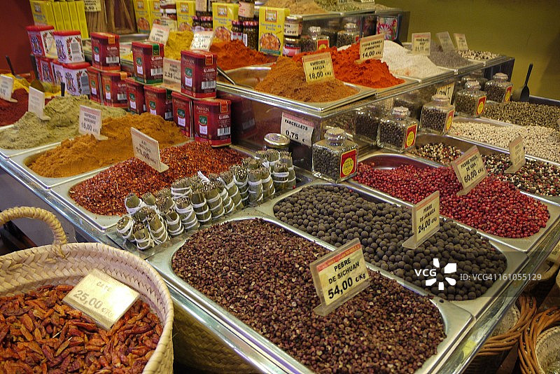 西班牙巴塞罗那博盖利亚市场图片素材