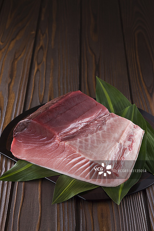 太平洋蓝鳍金枪鱼块图片素材