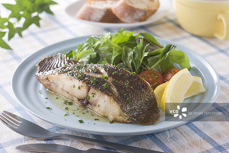 炸比目鱼图片素材