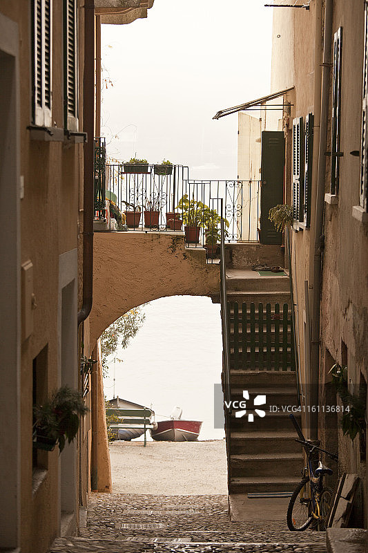 城市小巷拱门图片素材