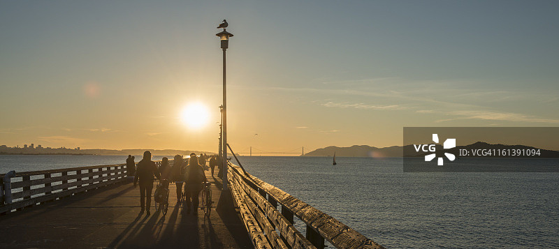 伯克利码头栈桥图片素材