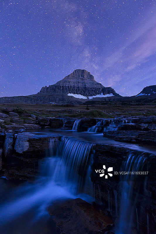 雷诺兹山上的银河图片素材