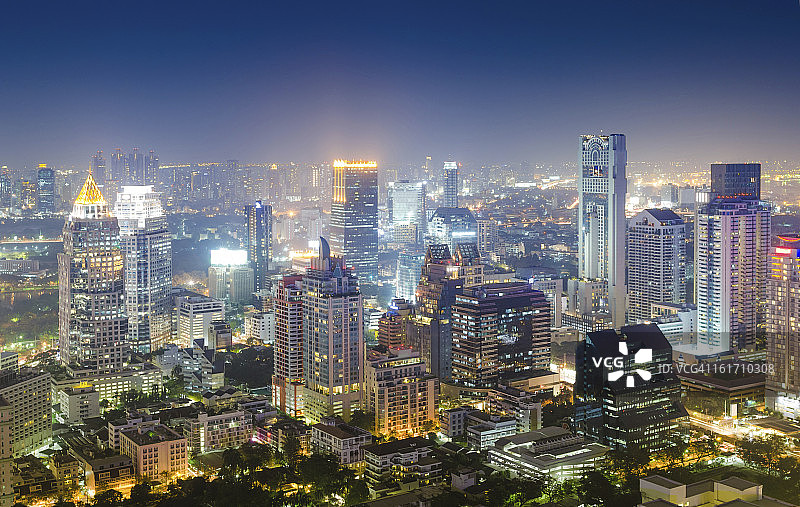 亚洲城市景观全景图片素材