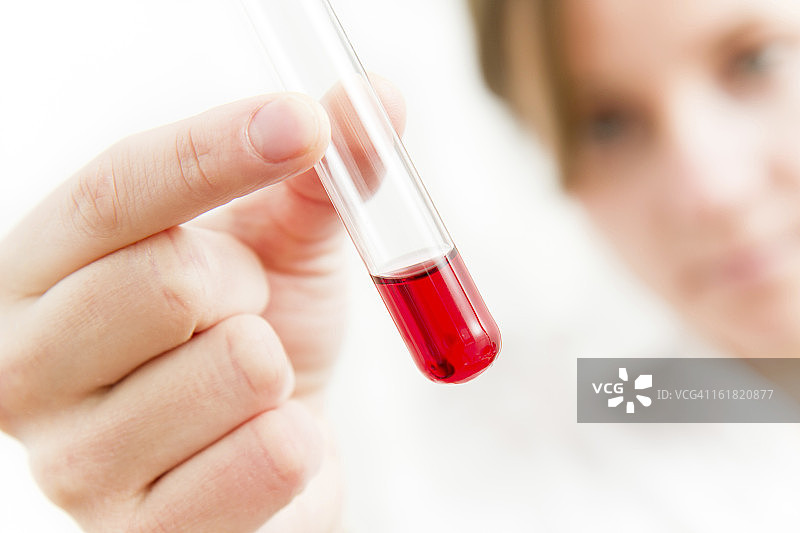 分析红色物质图片素材