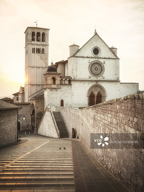 意大利翁布里亚的阿西西圣方济各圣殿图片素材