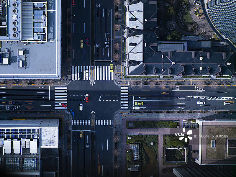 东京丸之内交叉路口图片素材