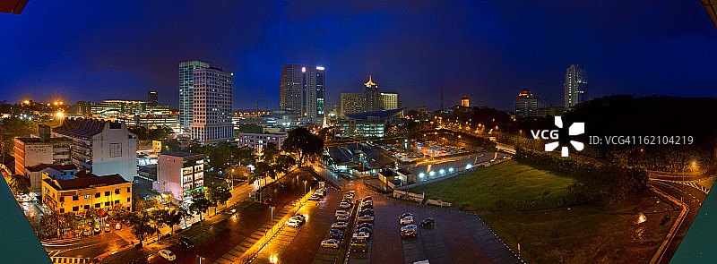 新山全景夜景图片素材