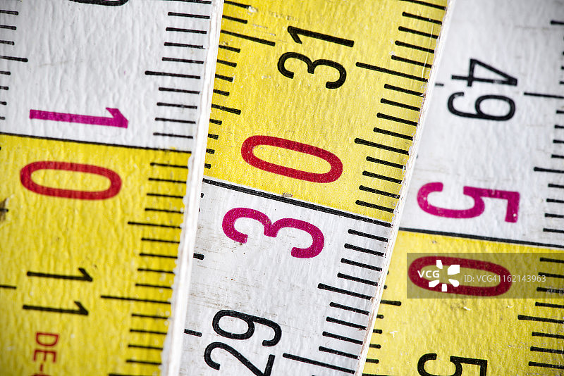 折叠尺微距图片素材