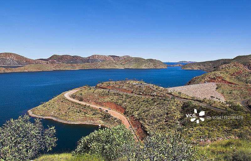 阿盖尔湖和奥德河水坝图片素材