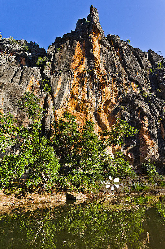 温贾纳峡谷泥盆纪礁石图片素材