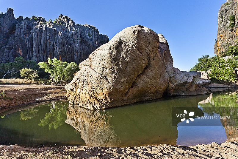温贾纳峡谷水潭图片素材