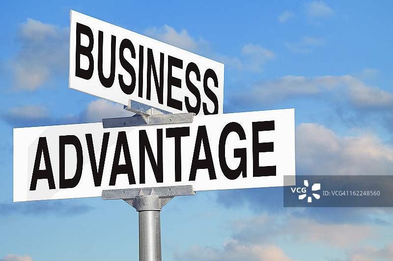 商业优势路标图片素材