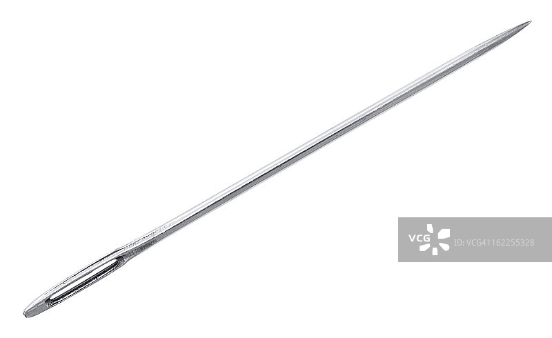 白色背景上的带剪切路径的针图片素材