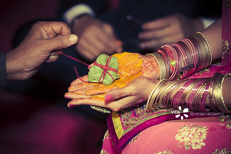 印度教婚礼习俗图片素材